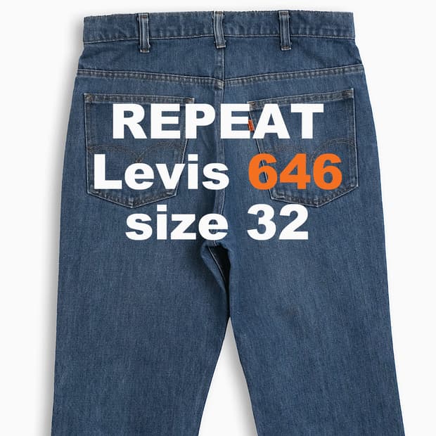 리바이스 646 오렌지탭 70s USA 32 인치 OR6463411