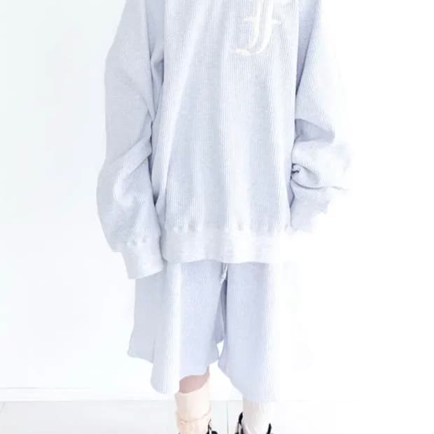 샵페어리 와플 셋업 그레이