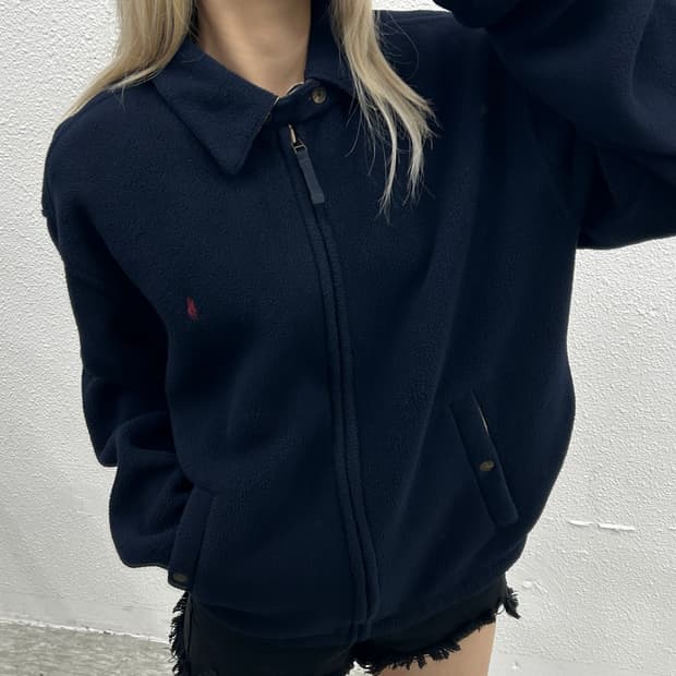 폴로 랄프로렌 레드포니 네이비 플리스 블루종 M