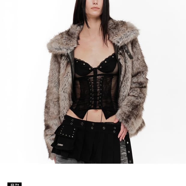 2000아카이브스 퍼자켓 그레이