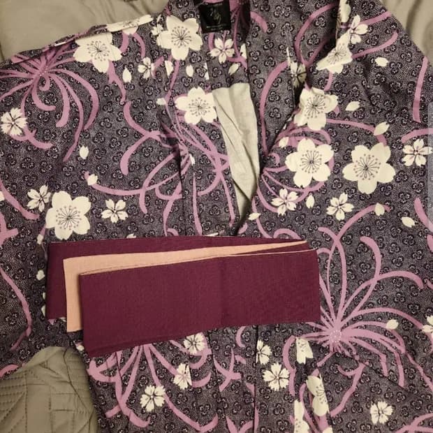 코튼 100% 일본유명 브랜드 유카타 midori obi arts