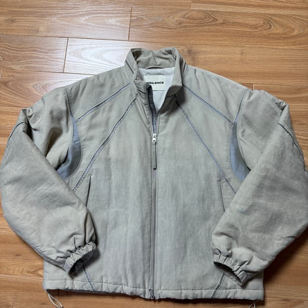 [L]인사일런스 애시드 콘트라스트 자켓 베이지