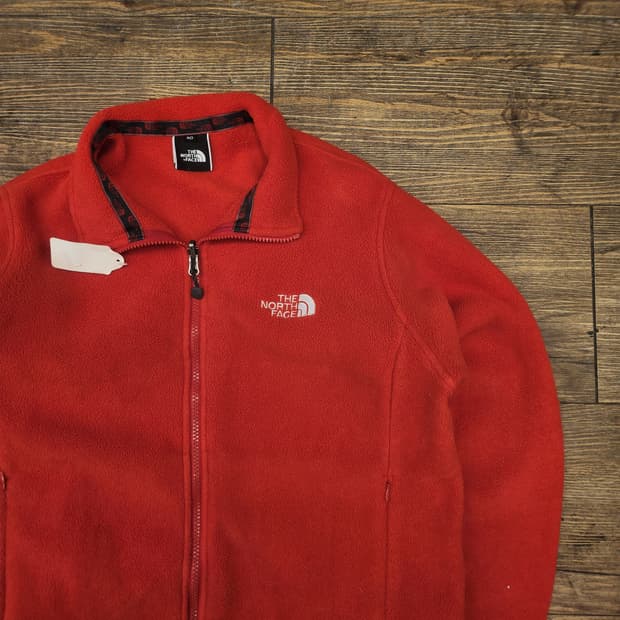 노스페이스 플리스 레드 90