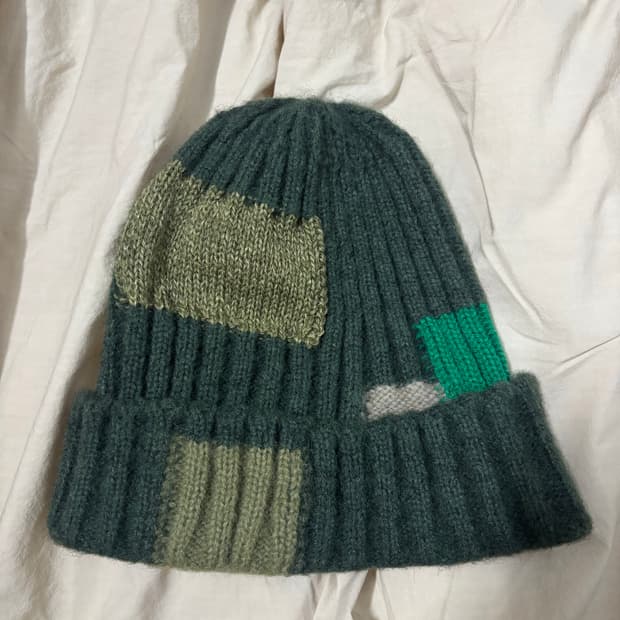 캐피탈 tugihagi 니트 비니 올리브/그린