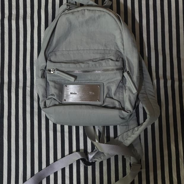 마뗑킴Baby Cargo Allday Backpack Light Grey