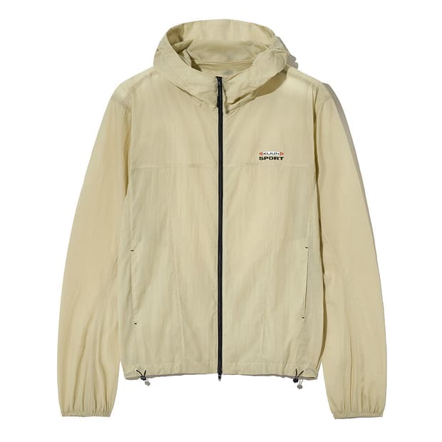 [KIJUN MEN] Sheer Windbreaker Beige