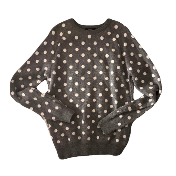 러블리 도트 니트 로맨틱 미소녀