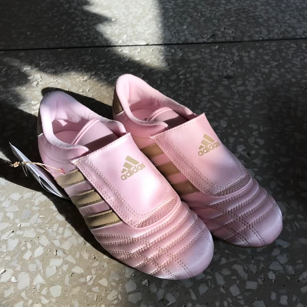 Adidas Pink Satin Predator Slip-On