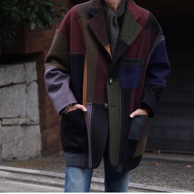 Dolce&gabbana 패치워크 코트