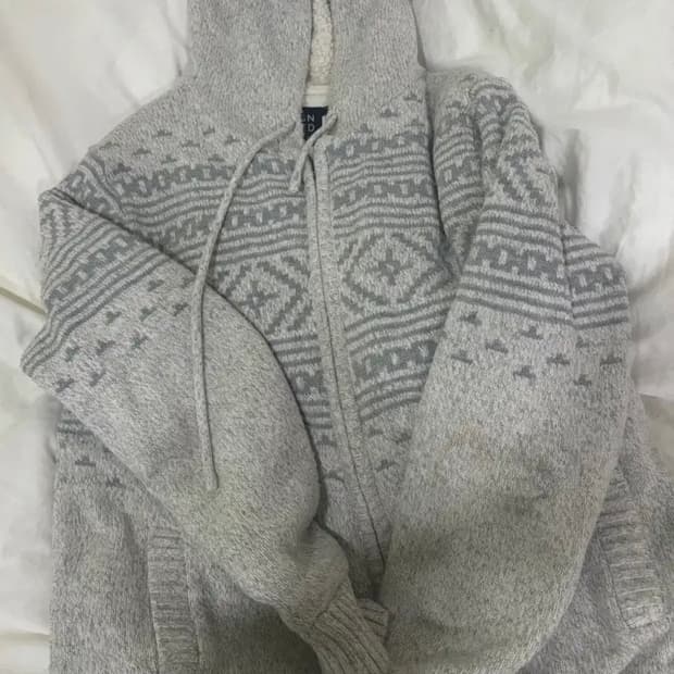 시즌오프!!)) 빈티지 모리 노르딕 니트 누빔 집업