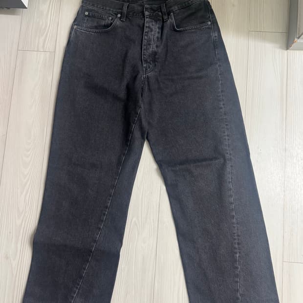 선플라워 와이드 트위스트 워시드 블랙 32/32