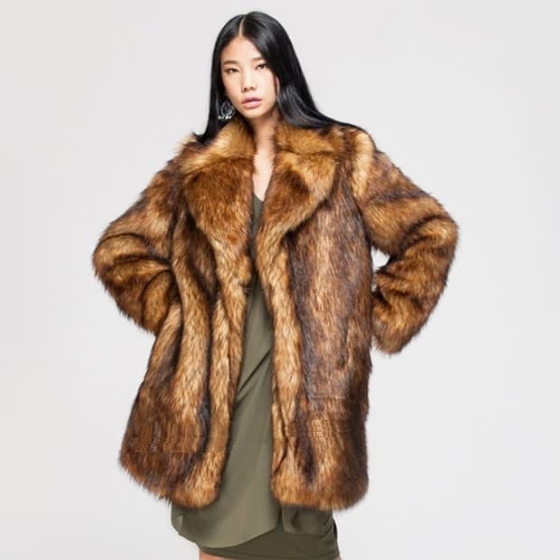 자라 밍크퍼 코트 L 정품