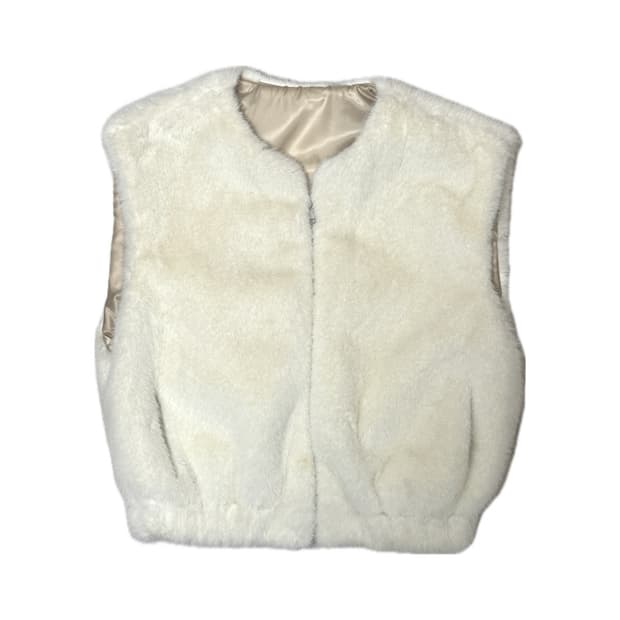 페이크 퍼 베스트