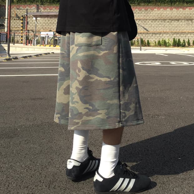 (새상품) 카모 밀리터리 버뮤다 팬츠