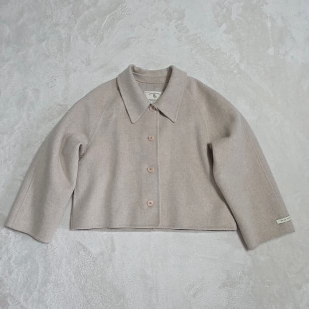 (F)여성 쇼퍼랜드 핸드메이드 울 자켓