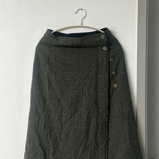 일본 빈티지 모리걸 스커트 치마 빈티지 미디 스커트 롱 스커트