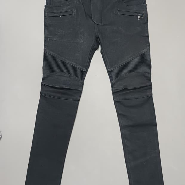 새상품 [36] 발망 블랙 슬림 바이커진 청바지