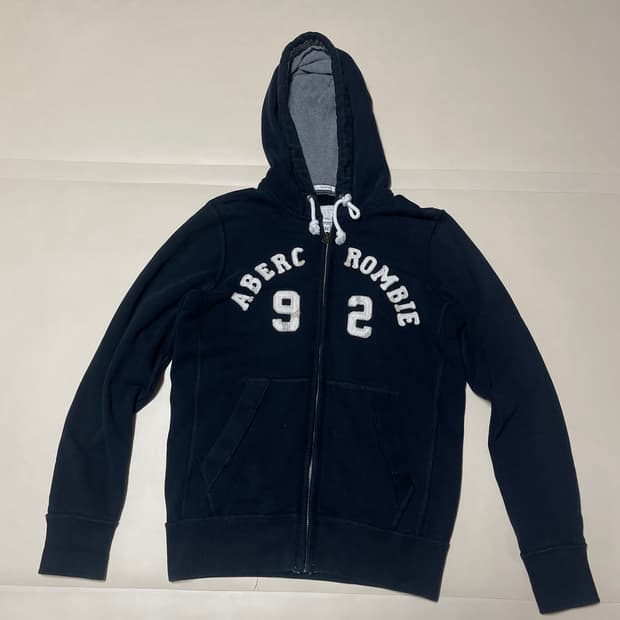 아베크롬비 y2k 네이비 후드집업