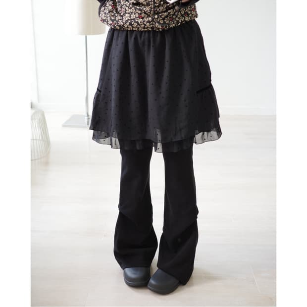  Klein plus frill flare mini skirt