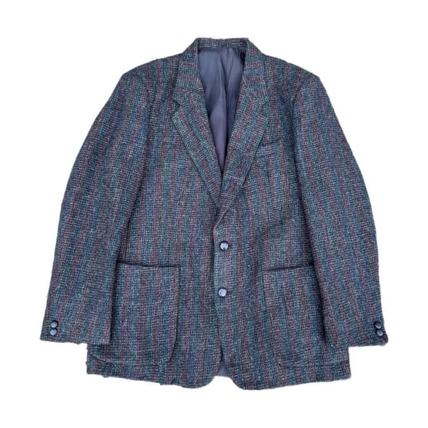Harris tweed wool blazer