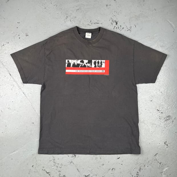 U2 2001 Elevation 투어 반팔티