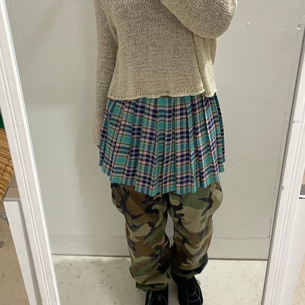 VTG kitch check skirt