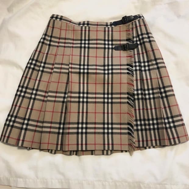 Burberry버버리 블루라벨 노바체크 플리츠 미니스커트 핀터레스트프레피
