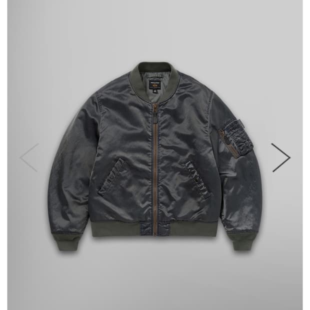 판매)디네댓 알파인더스트리 MA-1 건메탈 XL 새상품