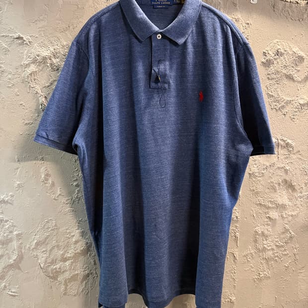 L 폴로랄프로렌 POLO 클래식핏 포니 자수 PK 반팔 네이비
