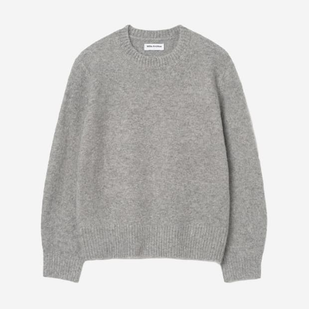 Millo Archive Crop Silhouette Knit Melan