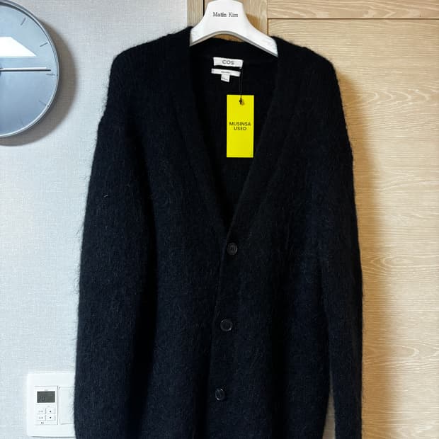 택포/S등급) COS 알파카 가디건 블랙