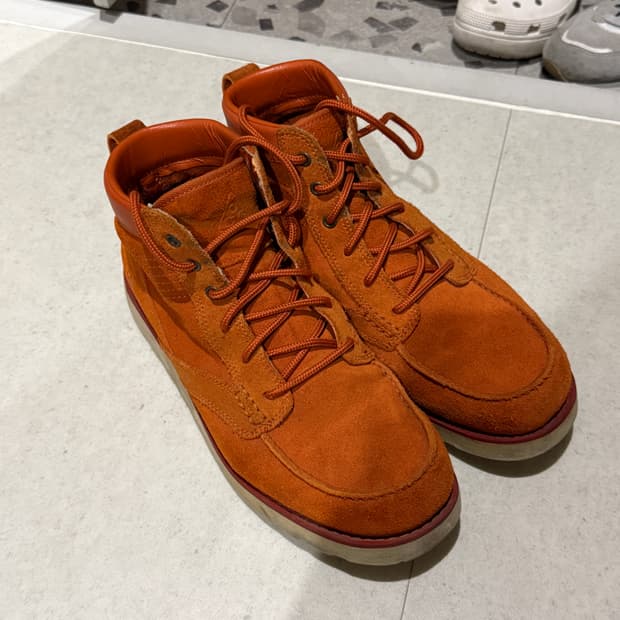 나이키 킹맨 레더 부츠 오렌지 280