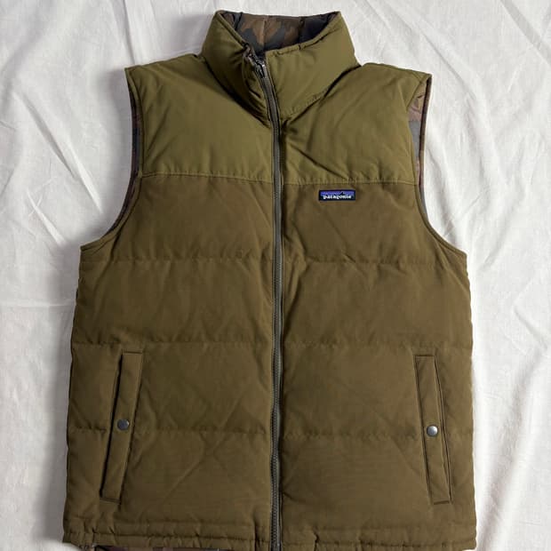 Patagonia 파타고니아 리버시블 비비 다운 베스트 M