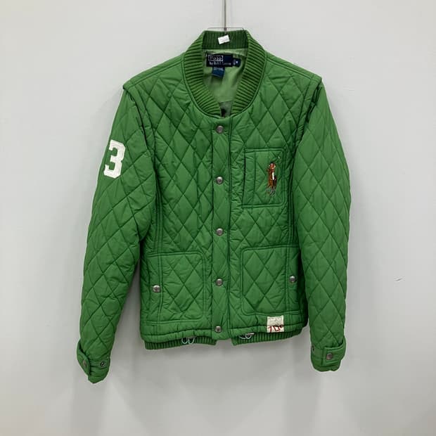 00's 폴로 랄프로렌 그린 빅포니 퀄팅 자켓 M