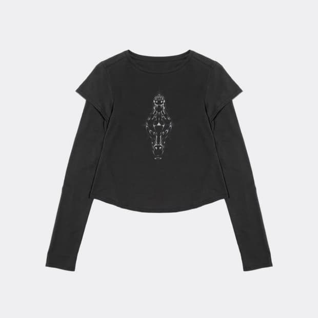 코이세이오 레이어드 롱슬리브 차콜