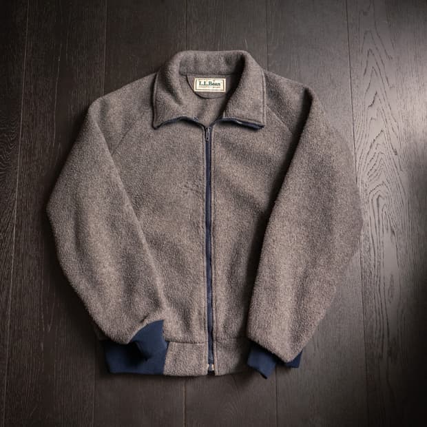 80s LLBEAN Bunting Fleece Jacket (~104)