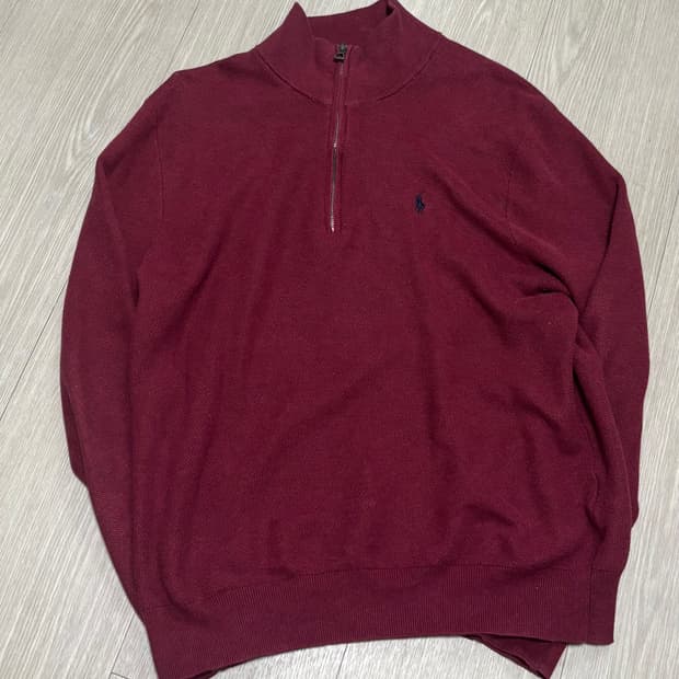 폴로 랄프로렌 니트 반집업