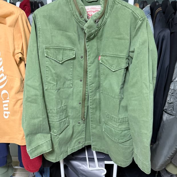 리바이스 밀리터리 필드자켓 파카 올리브 그린 L