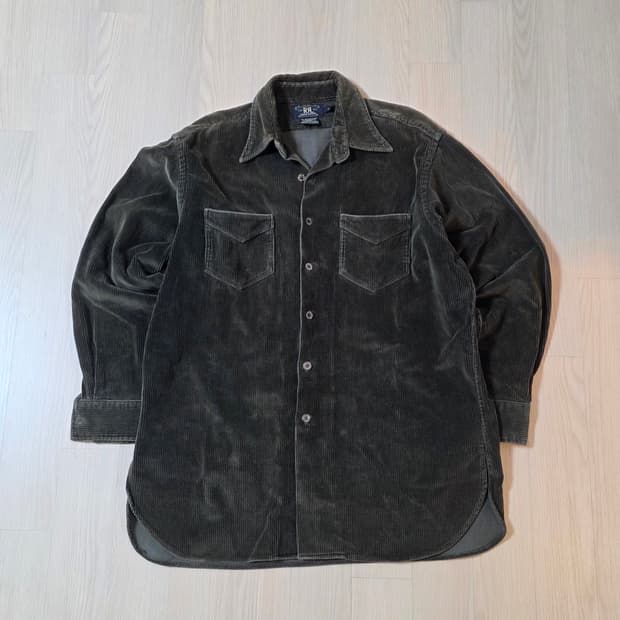 RRL 더블알엘 90s 코듀로이 셔츠 카키브라운