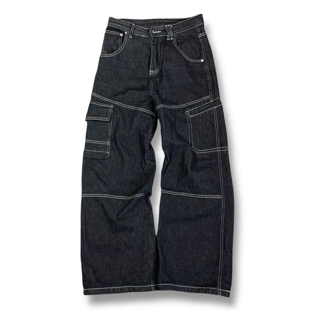 (31) 빈티지 생지 데님 스티치 팬츠 M