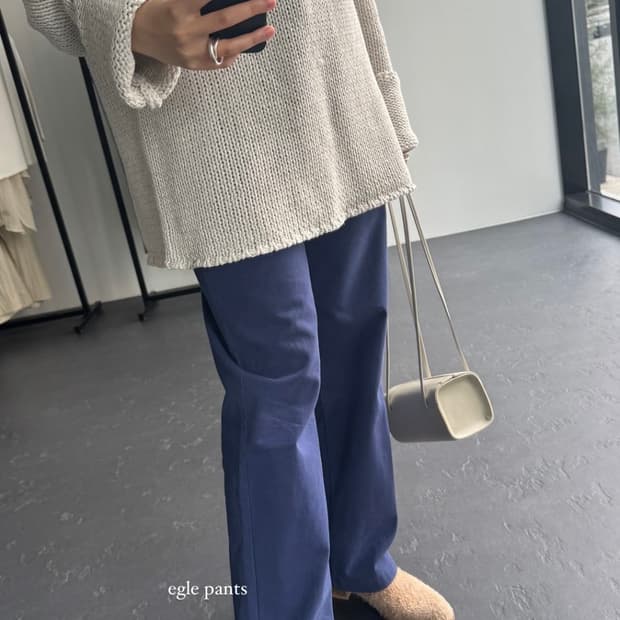 shop klue 샵 클루 egle 블루 데님 팬츠