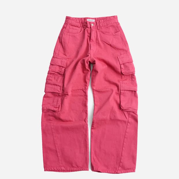 999 휴머니티 커브드 헤리티지 데님 팬츠 핫 핑크