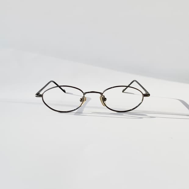 [픽키-649] EYE CON 메탈 오벌 안경 / 빈티지 슬림 
