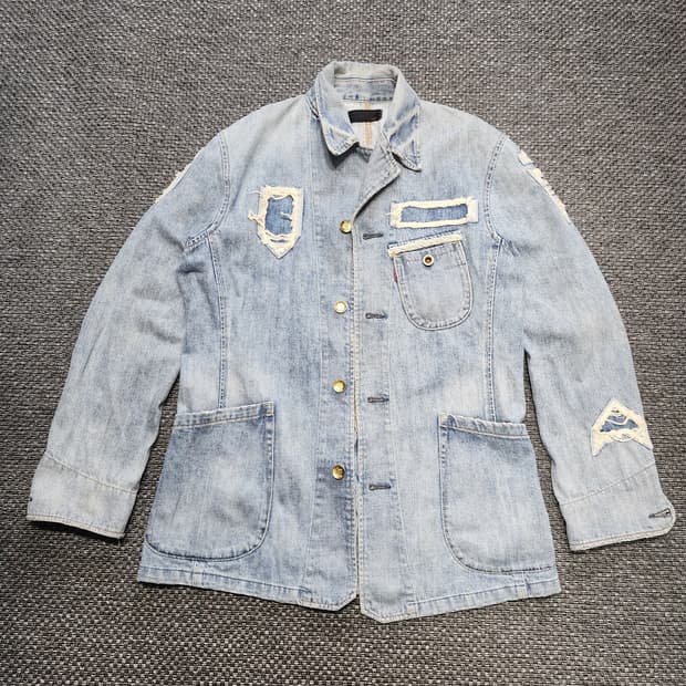 Levis 00s 리바이스 레드룹 디스트로이드 데님자켓