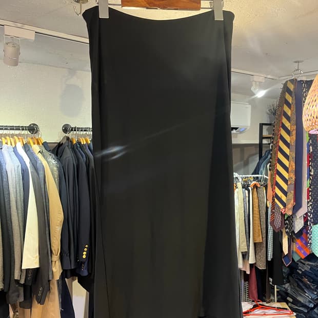 돌체앤가바나 드레이프 스커트 블랙 (40)