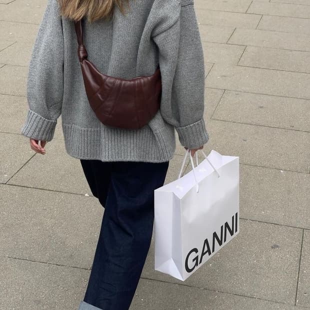 르메르 범백 크로와상백 스몰 다크브라운