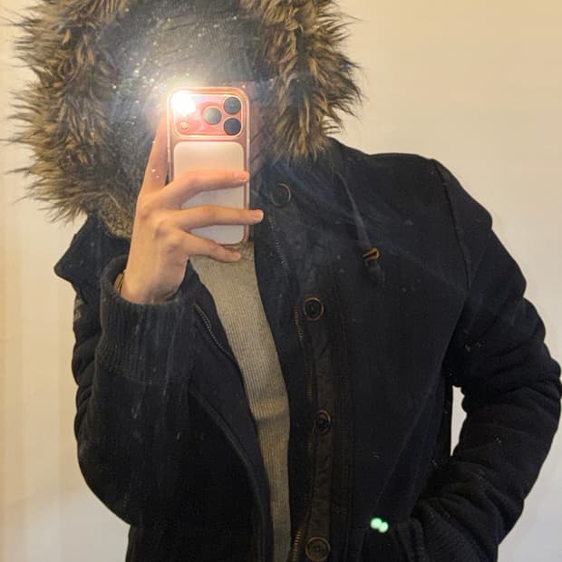 아베크롬비 y2k 울프죠 후드자켓