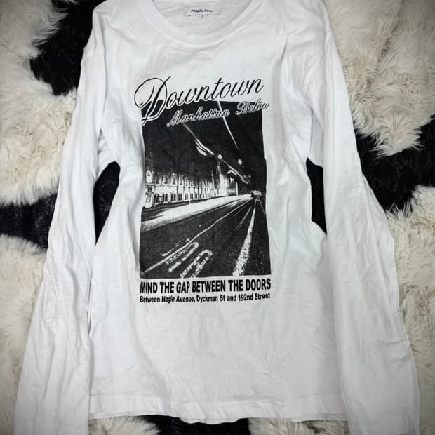 [Y2K] Printing White Sleeve