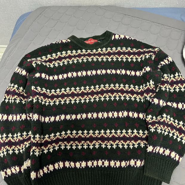 [XL] 빈티지 아가일 니트