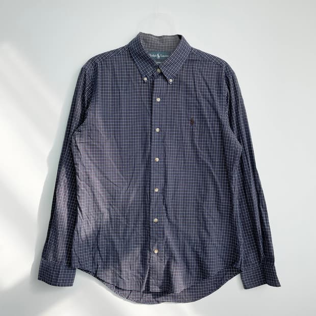 B1 폴로랄프로렌 커스텀핏 체크 셔츠 95사이즈